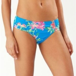 Tommy Bahama Sun Lilies side shirred High Waist Bikini Bottom - Small - New